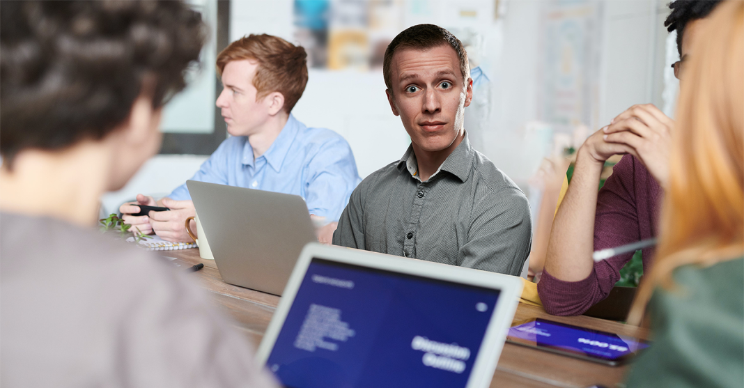 New starter has no idea what the fuck anyone talking about in meeting